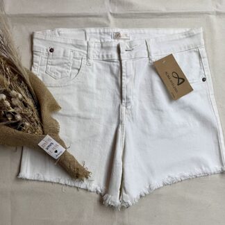Short Blanco Desflecado