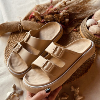 Cholas Goma Beige (Talle 39/40)